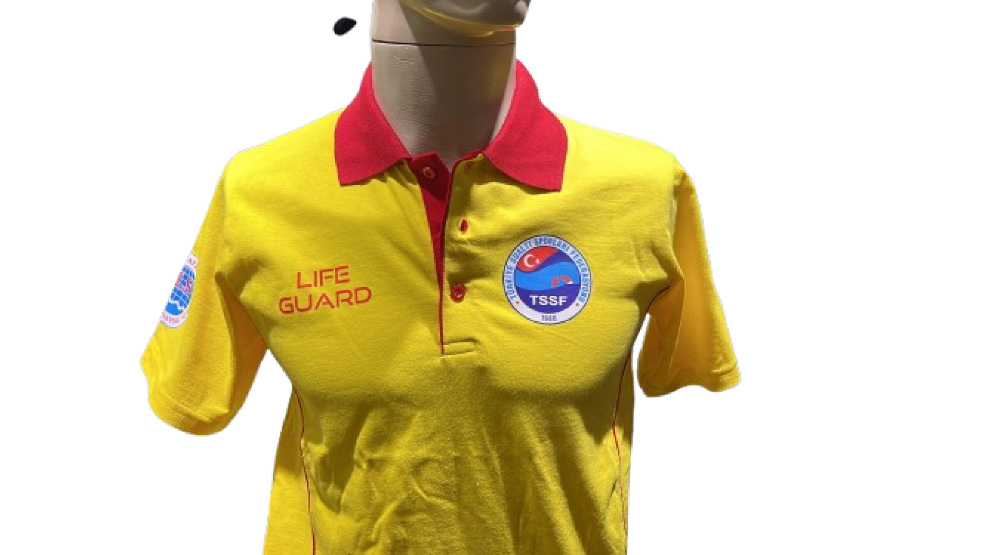 Cankurtaran Tişörtü / Polo Yaka / Likralı / Şeritli